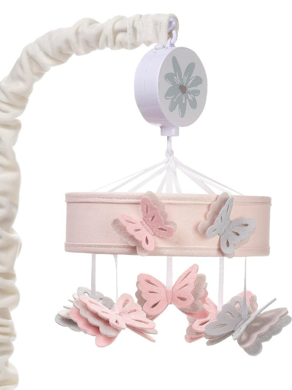 Baby Blooms Pink Butterfly Musical Baby Crib Mobile Soother Toy